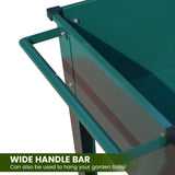 NNEDPE Garden Bed Cart Raised 108.5 x 50.5 x 80cm Steel - Green