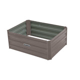 NNEDPE Garden Bed 80 x 60 x 30cm Galvanized Steel - Grey