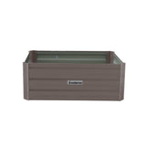 NNEDPE Garden Bed 80 x 60 x 30cm Galvanized Steel - Grey