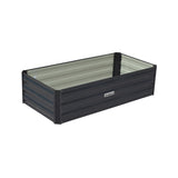 NNEDPE Garden Bed 120 x 60 x 30cm Galvanized Steel - Black