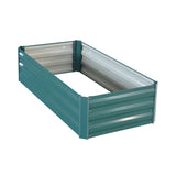 NNEDPE Garden Bed 120 x 60 x 30cm Galvanized Steel - Green