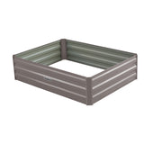 NNEDPE Garden Bed 120 x 90 x 30cm Galvanized Steel - Grey