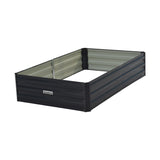 NNEDPE 150 x 90 x 30cm Galvanized Steel Garden Bed - Black