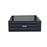 NNEDPE 150 x 90 x 30cm Galvanized Steel Garden Bed - Black