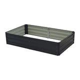 NNEDPE 150 x 90 x 30cm Galvanized Steel Garden Bed - Black
