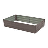 NNEDPE Garden Bed 150 x 90 x 30cm Galvanized Steel - Grey