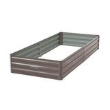 NNEDPE Garden Bed 210 x 90 x 30cm Galvanized Steel - Grey