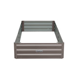 NNEDPE Garden Bed 210 x 90 x 30cm Galvanized Steel - Grey