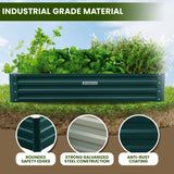 NNEDPE Garden Bed 240 x 120 x 30cm Galvanized Steel - Green
