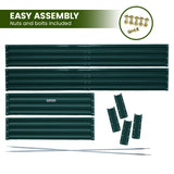 NNEDPE Garden Bed 240 x 120 x 30cm Galvanized Steel - Green