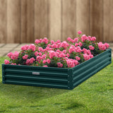 NNEDPE Garden Bed 240 x 120 x 30cm Galvanized Steel - Green