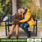 NNEDPE Steel Outdoor Garden Bench - Lattice