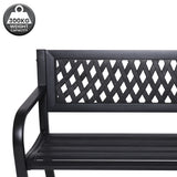 NNEDPE Steel Outdoor Garden Bench - Lattice