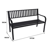 NNEDPE Steel Outdoor Garden Bench - Modern