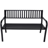 NNEDPE Steel Outdoor Garden Bench - Modern
