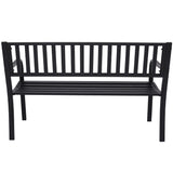 NNEDPE Steel Outdoor Garden Bench - Modern