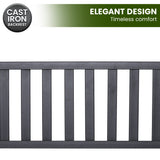 NNEDPE Steel Outdoor Garden Bench - Modern