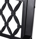 NNEDPE Steel Outdoor Garden Bench - Diamond