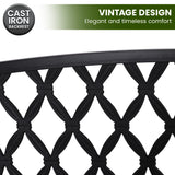 NNEDPE Steel Outdoor Garden Bench - Diamond