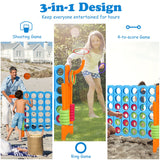NNECW Jumbo 4-to-Score Giant Game Set for Kids-Orange
