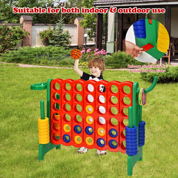 NNECW Jumbo 4-to-Score Giant Game Set for Kids-Green