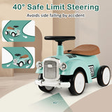 NNECW Kids Sit to Stand Vehicle with Working Steering Wheel for Boys &amp; Girls -Green