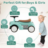 NNECW Kids Sit to Stand Vehicle with Working Steering Wheel for Boys &amp; Girls -Green