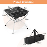 NNECW 3-in-1 Portable Firewood Charcoal Fire Pit with Stainless Steel Grills