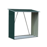 NNEDPE Wood Storage Shed Galvanized Steel - Green