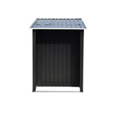 NNEDPE Garden Shed with Semi-Close Storage 4*8FT - Black