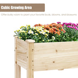 NNECW Large Planter Box Stand with 4 Legs for Plants Growing