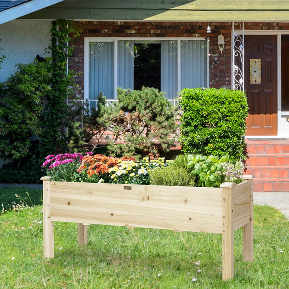 NNECW Large Planter Box Stand with 4 Legs for Plants Growing