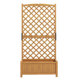 NNECW Raised Garden Bed with Trellis for Indoor & Outdoor Use