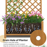NNECW Raised Garden Bed with Trellis for Indoor & Outdoor Use
