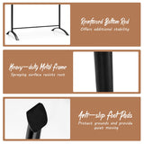 NNECW Freestanding Dance Bar with 4-position Adjustable Heights for Dancing-Black