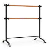 NNECW Freestanding Dance Bar with 4-position Adjustable Heights for Dancing-Black