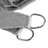 NNEDPE 280GSM Outdoor Sun Shade Sail Canopy Grey - 4m x 4m