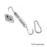 NNEDPE 280GSM Outdoor Sun Shade Sail Canopy Grey - 5m x 8m