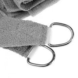 NNEDPE Outdoor Sun Shade Sail Canopy Grey Rectangle 4 x 6M