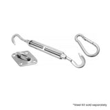 NNEDPE Outdoor Sun Shade Sail Canopy Grey Square 5 x 5M