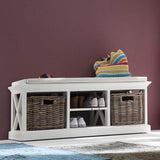 NNENVS Bench & Basket Set