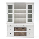 NNENVS Library Hutch with Basket Set