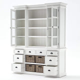 NNENVS Library Hutch with Basket Set
