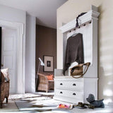 NNENVS Entryway Coat Rack & Bench Unit