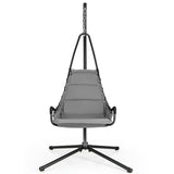 NNECW Hanging Swing Chair with Stand and Extra Large Padded Seat