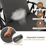 NNECW Hanging Swing Chair with Stand and Cozy Seat and Back Cushions