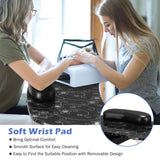 NNECW Portable Black Manicure Nail Table for Spa & Salon