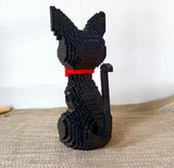 NNEOBA Black Cat Model Mini Building Blocks