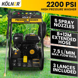 NNEDPE LT-12A 7HP 2200PSI Petrol Engine High Pressure Washer 7.5LPM