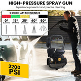 NNEDPE LT-712 7HP 2200PSI Petrol Engine High Pressure Washer 7.5LPM
